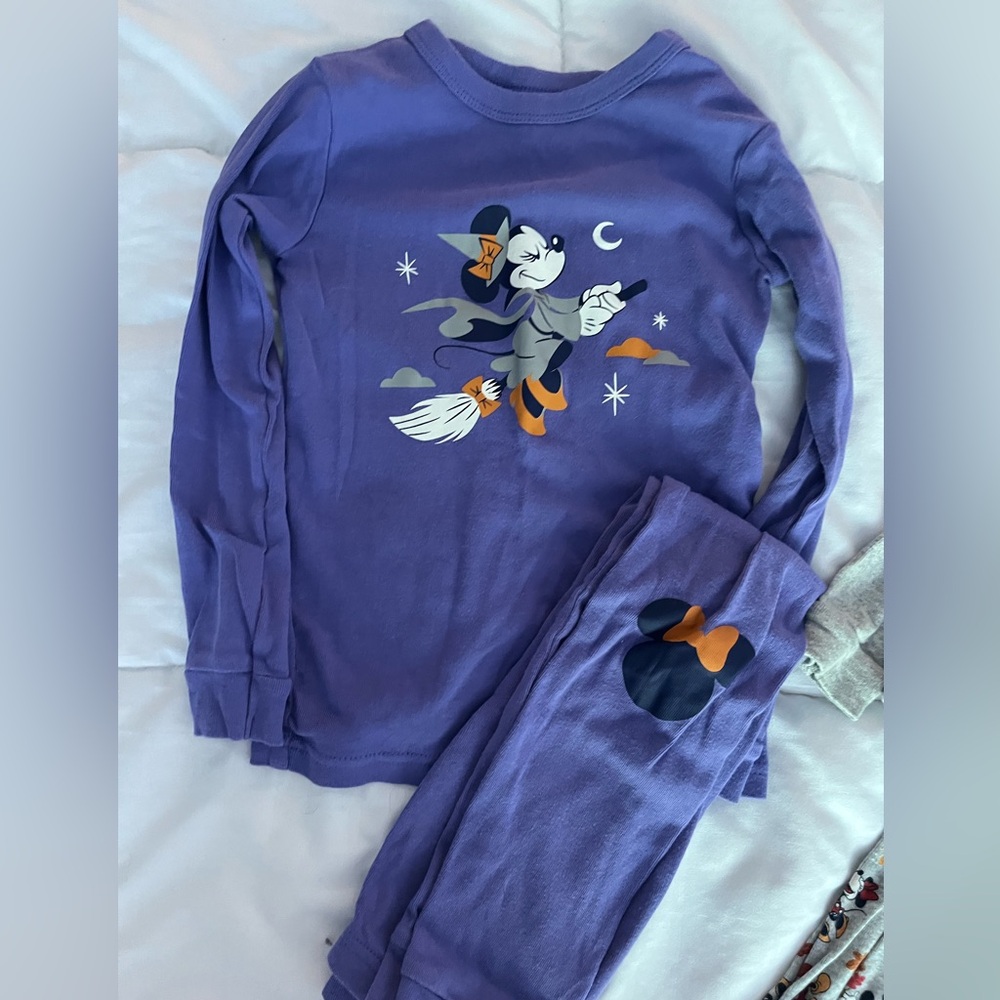 Disney Purple Kids Pajamas Halloween